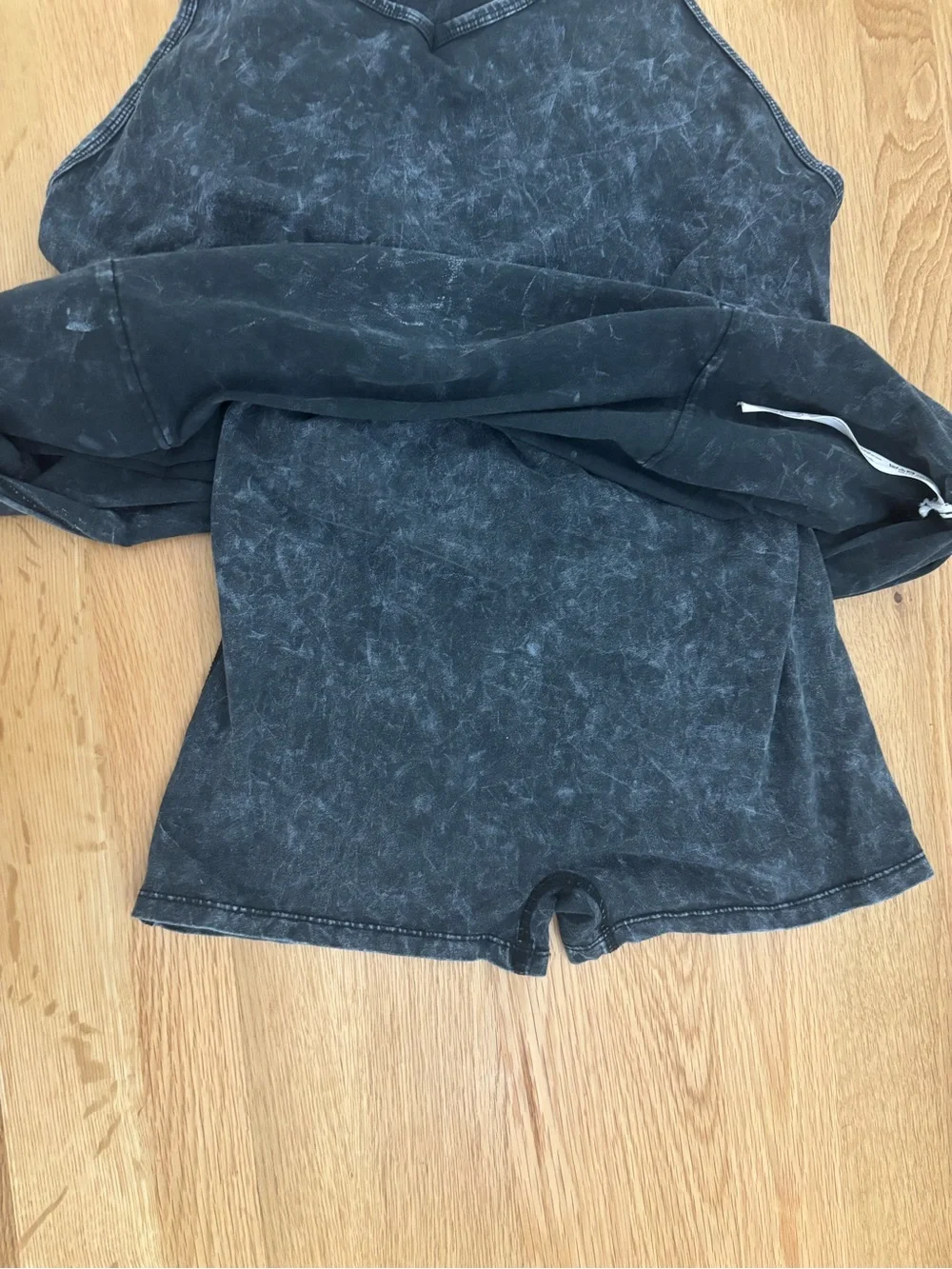 Free People Hot Shot Mini Dress Washed Black